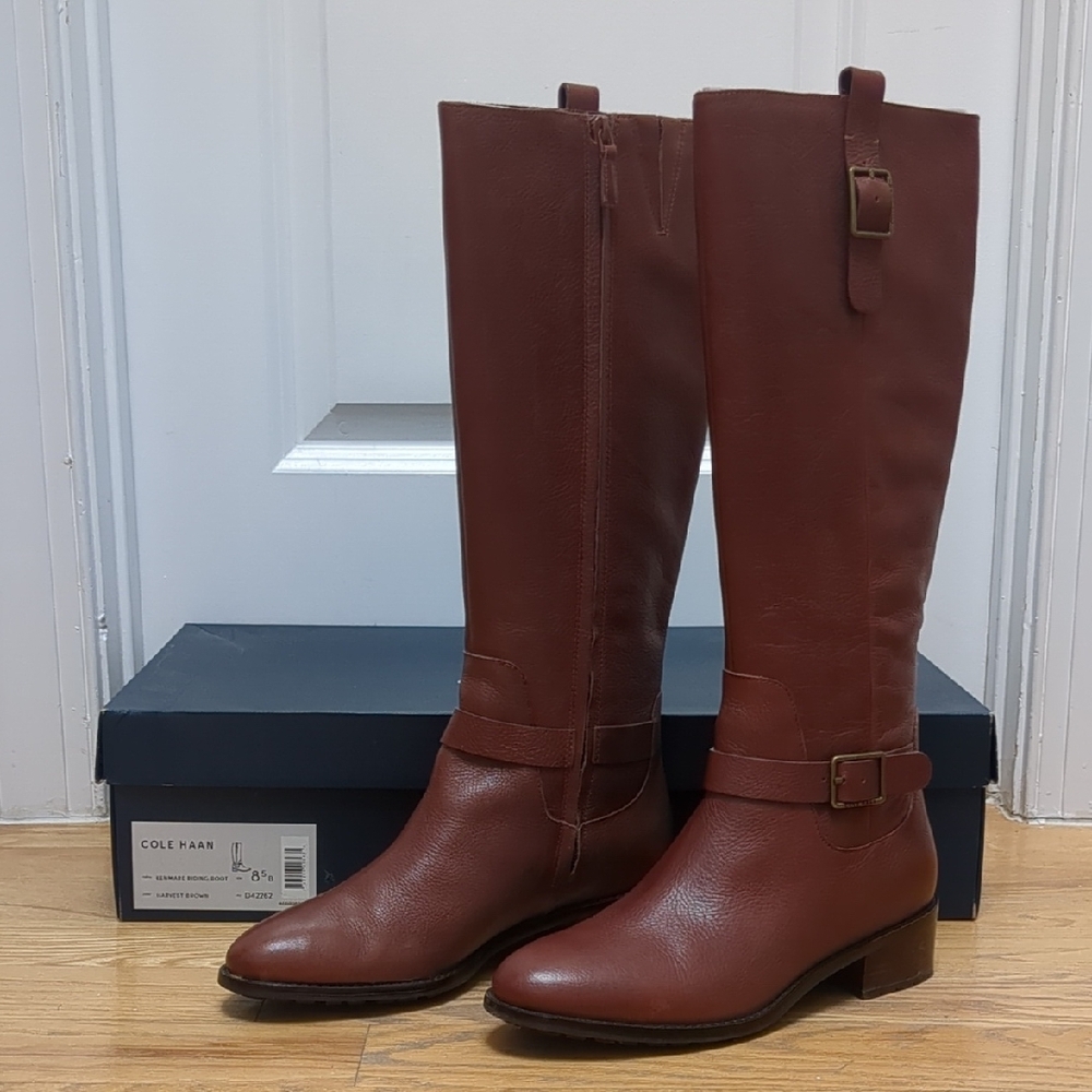 Cole Haan Brown Kenmare Riding Boots